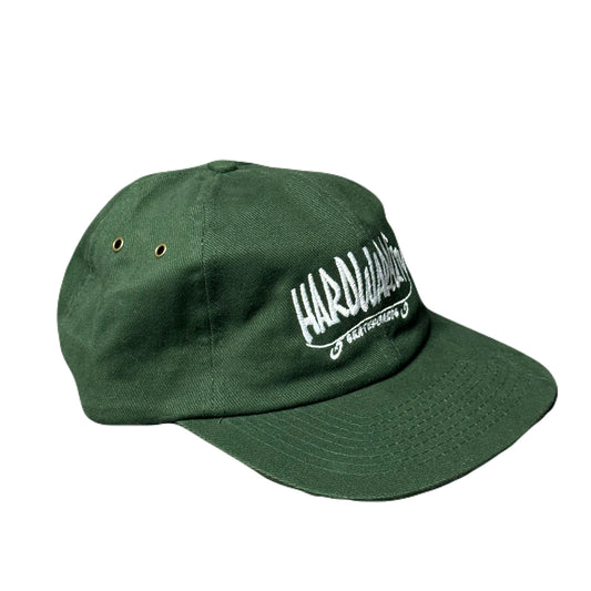 Hat Hunter Green with White Embroidery
