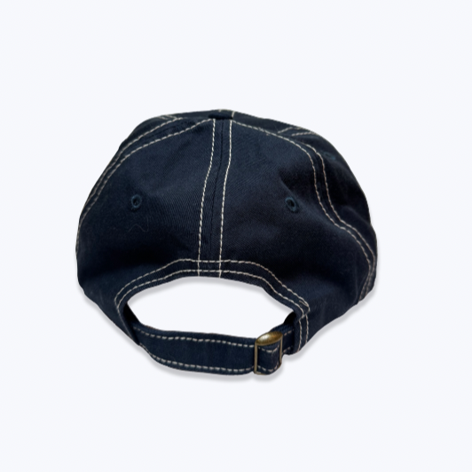 Hat Navy White Embroidery