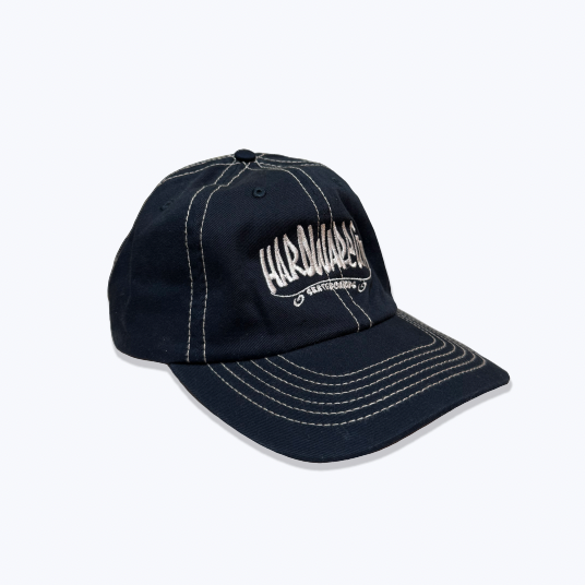 Hat Navy White Embroidery