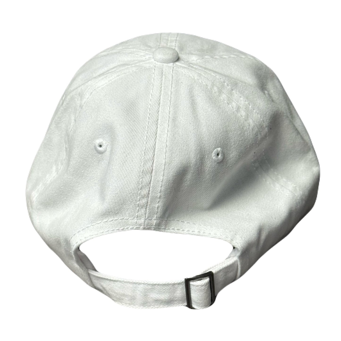Hat White Black Embroidery
