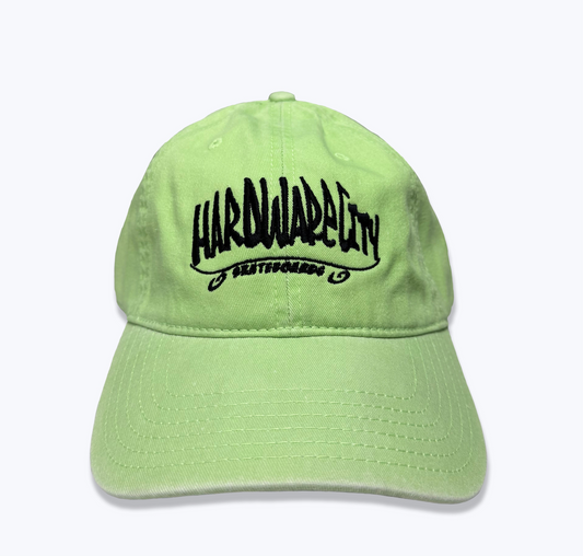 Hat Lime Black Embroidery