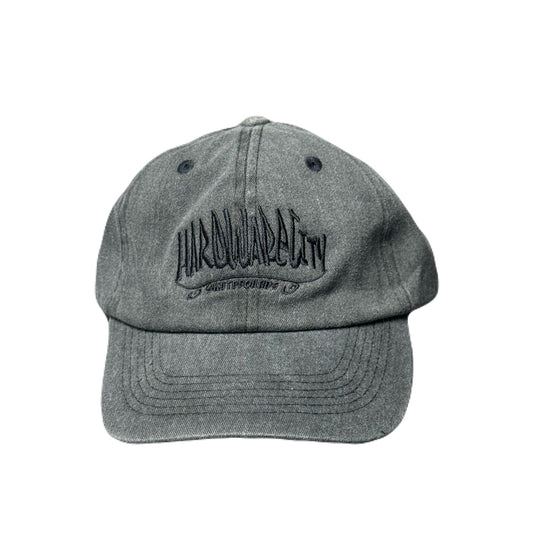 Hat Charcoal Washed with Black Embroidery