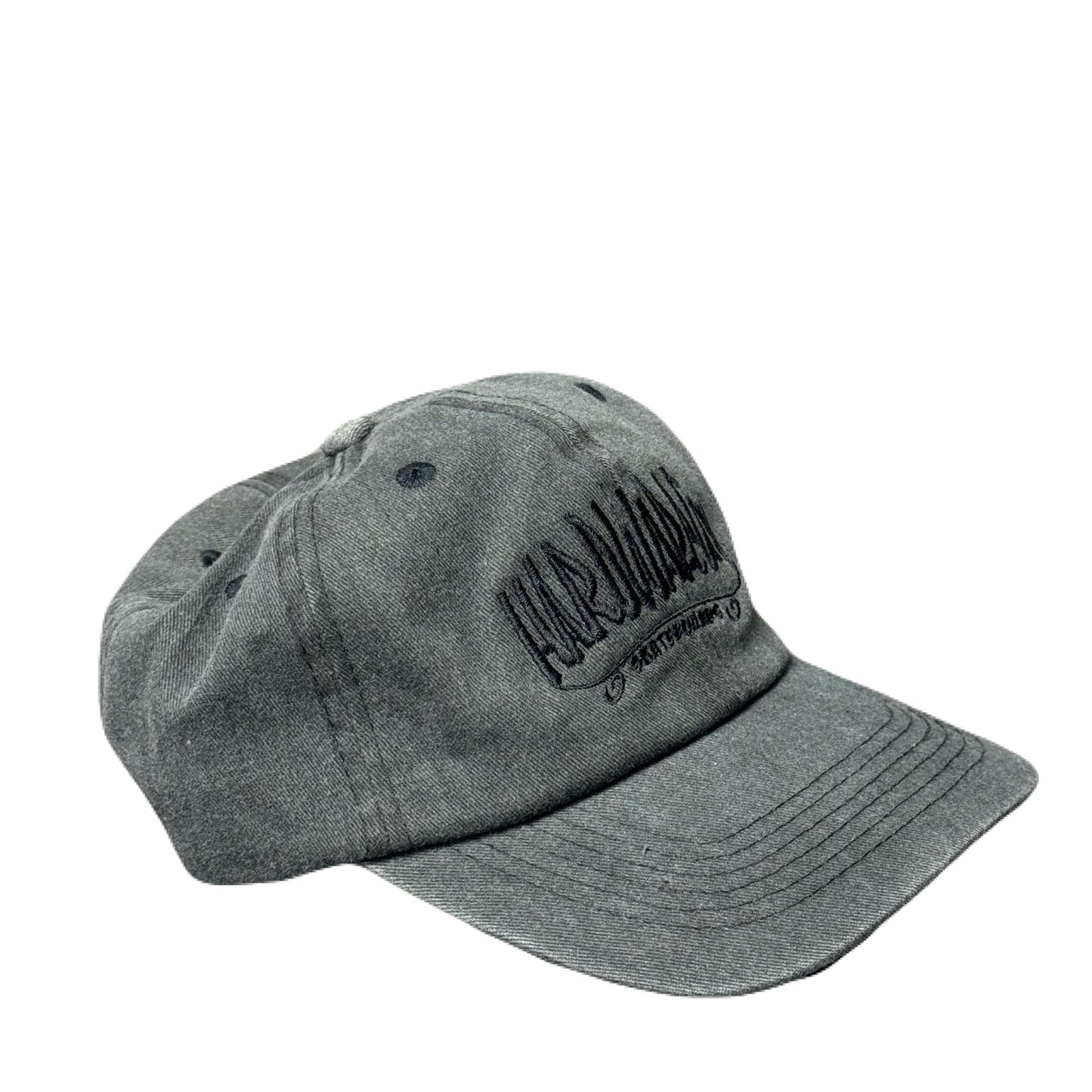 Hat Charcoal Washed with Black Embroidery