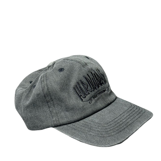 Hat Charcoal Washed with Black Embroidery