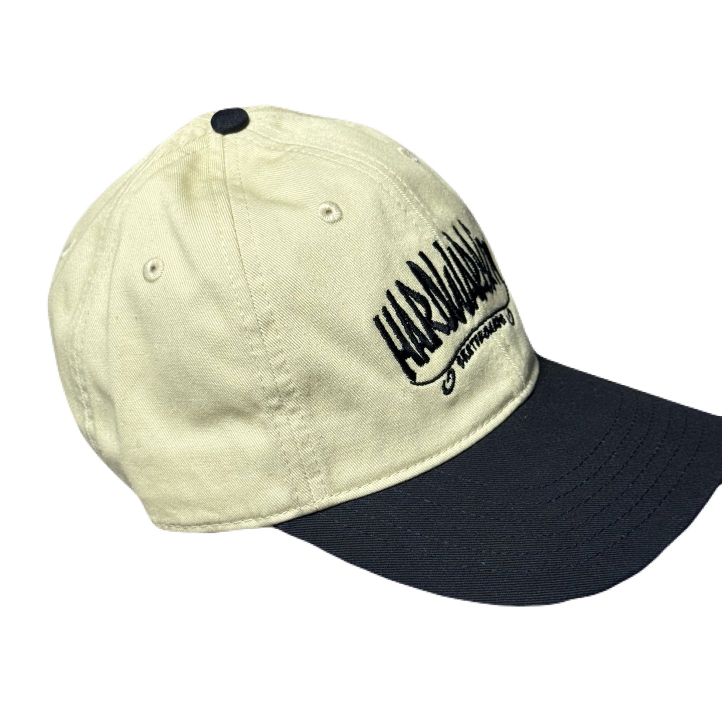 Hat Tan & Black Two Tone Black Embroidery