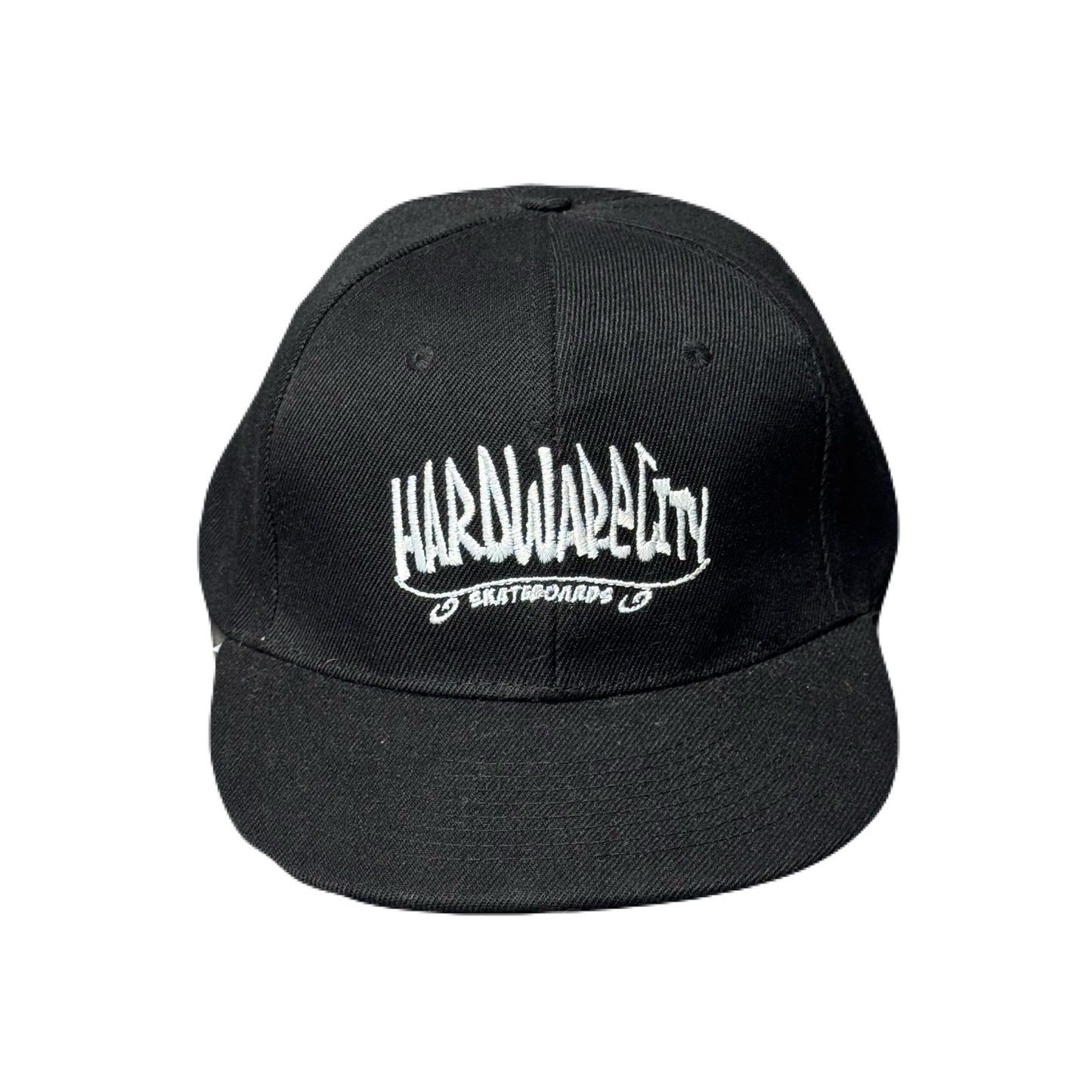 Hat Black Snapback with White Embroidery