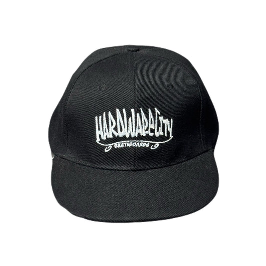 Hat Black Snapback with White Embroidery
