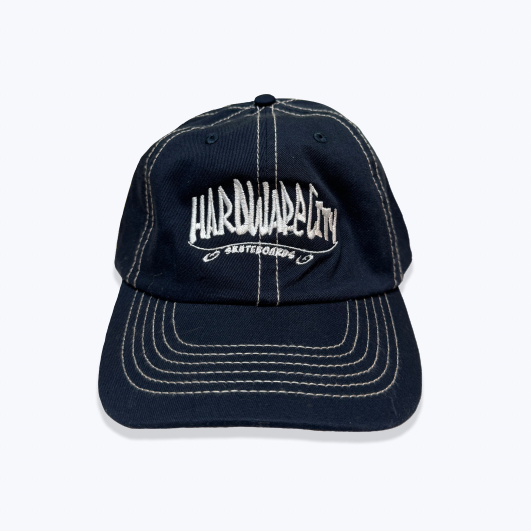 Hat Navy White Embroidery