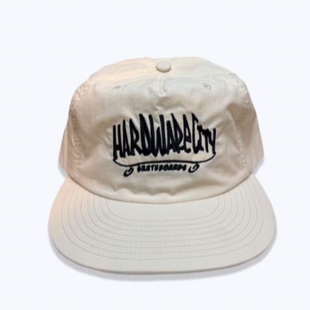 Hat Cream Snapback Black Embroidery